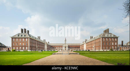 Royal Hospital Chelsea, lange ward Sanierung. Stockfoto