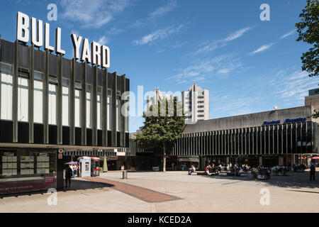Stier Yard, Coventry, West Midlands. allgemeine Ansicht von Südosten. Stockfoto