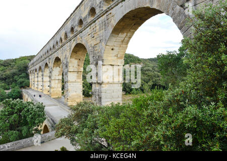 Pont du Gard, languedoc-Roussillon, Frankreich Stockfoto