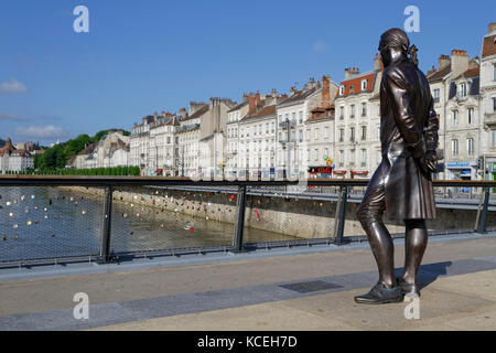 BESANCON, FRANKREICH, 15. Mai 2016: Besancon wurde als Stadt der Kunst und Geschichte ausgezeichnet. Seit 2008 ist die Zitadelle von Besancon in Vauban als UNE gelistet Stockfoto