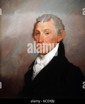 Portrait von James Monroe (1758-1831) amerikanischer Staatsmann und 5. Präsident der Vereinigten Staaten. Von Gilbert Stuart (1755-1828) ein US-amerikanischer Maler gemalt. Vom 19. Jahrhundert Stockfoto