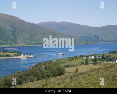 Corran Fähre auf Loch Linnhe, Highland Schottland Stockfoto