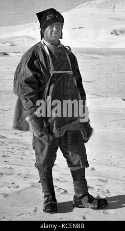 Foto von Captain Robert Falcon Scott (1868-1912) eine britische Royal Navy Offizier und Entdecker der antarktischen Regionen. Vom 20. Jahrhundert Stockfoto