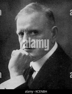 Foto von Jean Sibelius (1865-1957), finnischer Komponist und Violinist der späten Romantik und frühen Moderne. Vom 20. Jahrhundert Stockfoto