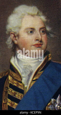 Portrait von Wilhelm IV. von Großbritannien (1765-1837) König des Vereinigten Königreichs von Großbritannien und Irland. Vom 19. Jahrhundert Stockfoto