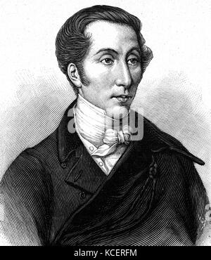 Portrait von Carl Maria von Weber (1786-1826) ein deutscher Komponist, Dirigent, Pianist, Gitarrist, und Kritiker. Vom 19. Jahrhundert Stockfoto