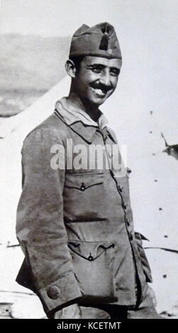 Künftigen spanischen Diktator Francisco Franco, als junger Offizier, in Marokko 1916 Stockfoto