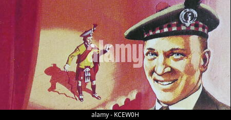 1969 Brooke Bond Sammler tee Karte, die Darstellung: Sir Henry "Harry" Lauder (1870 - 26. Februar 1950) war ein schottischer Musik Hall und Varieté Theater Sänger und Schauspieler, und eine erhebliche Grundbesitzer. Stockfoto