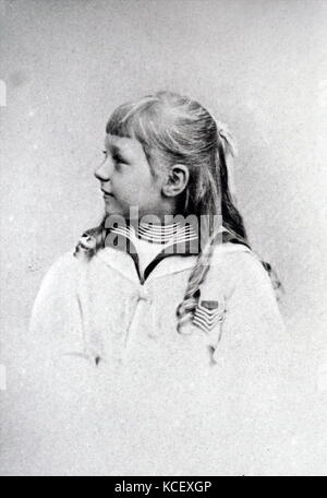 Foto von Prinzessin Victoria Luise von Preußen (1892-1980), Tochter des deutschen Kaisers Wilhelm II. und Auguste Viktoria von Schleswig-Holstein. Vom 19. Jahrhundert Stockfoto