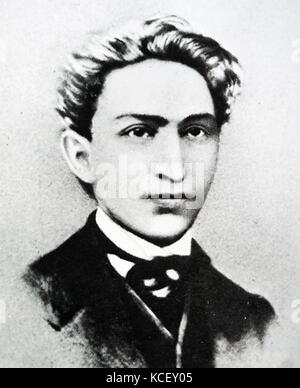 Portrait von Leo Frankel (1844-1896) eine Kommunistische Revolutionäre der Ungarischen und jüdischer Herkunft. Vom 19. Jahrhundert Stockfoto