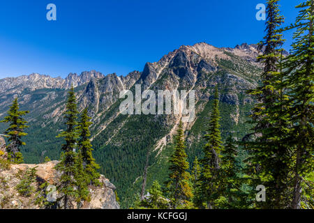 Berge in Washington übermitteln, in North Cascades National Park im Norden von Washington State Stockfoto