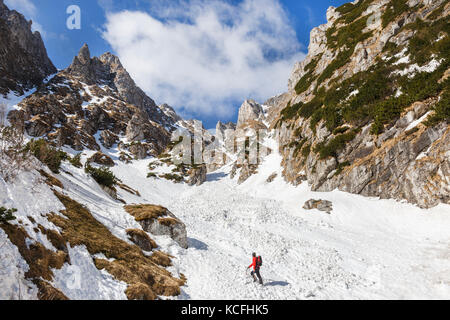 Schneeschmelze in den Karpaten, Rumänien Stockfoto