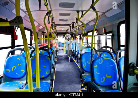 Innen, Bus; öffentliche Verkehrsmittel, 2008 Stockfoto