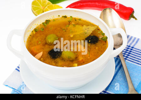 Gericht der russischen Küche - saltwort Stockfoto