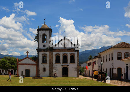 Capela de Santa Rita Kirche, Paraty, Rio de Janeiro, Brasilien, Südamerika Stockfoto