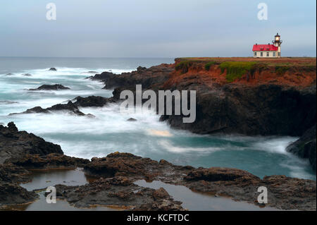 Point Cabrillo Leuchtturm, Kalifornien, USA Stockfoto