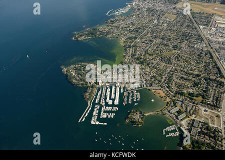 Antenne von Sidney, BC, Kanada Stockfoto