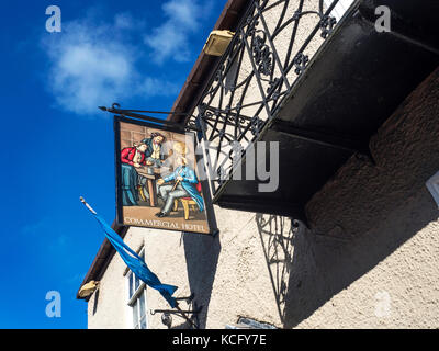 Commercial Hotel Pub früher der Borough Bailiff on the High Straße in Knaresborough North Yorkshire England Stockfoto