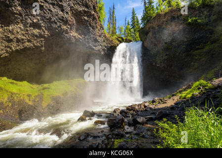 Moul fällt im Wells Gray Provincial Park in Kanada Stockfoto