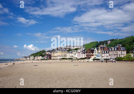 Trouville Strand der Normandie Frankreich Stockfoto