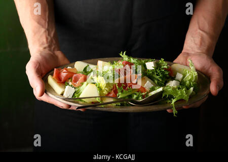 Arme Salat, essen Detailansicht Stockfoto