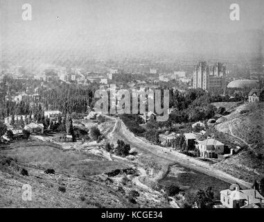 Vereinigte Staaten von Amerika, Blick auf die Stadt Salt Lake City im Bundesstaat Utah, Stadt der Mormonen, digital verbesserte Reproduktion einer historischen Foto aus dem (geschätzten) Jahr 1899 Stockfoto