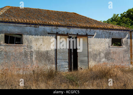 Verlassenes Lagerhaus in comporta alentejo Portugal Stockfoto