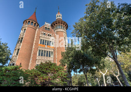 Casa de les Punxes, Diagonal, Barcelona, Katalonien, Spanien Stockfoto