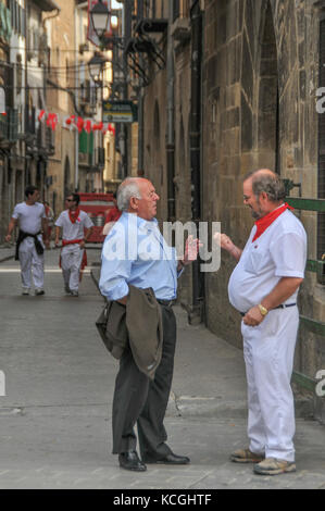 Fiesta de La Vendimia navarra Olite, Navarra, Spanien Stockfoto