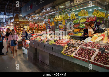 Mercat De La Boqueria, Barcelona, Katalonien, Spanien Stockfoto