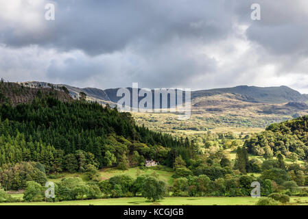 Blick vom Watkin Path Snowdonia National Park, Wales Stockfoto