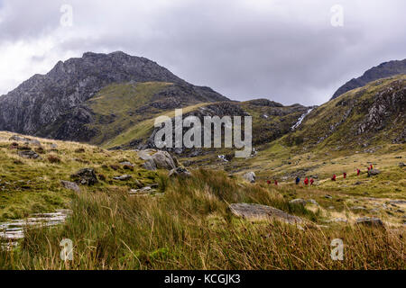 Cwm idwal Trail von ogwen Cottage Stockfoto