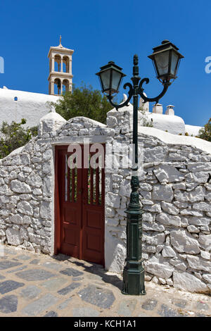 Das Kloster Panagia Tourliani in Ano Mera, Insel Mykonos, Kykladen, Griechenland Stockfoto