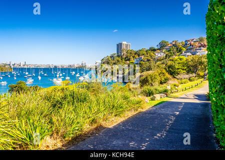 Yachtcharter in Sirius Cove in Mosman, Sydney, NSW, Australien günstig Stockfoto