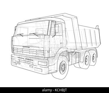 Dump Truck. Vektor Stock Vektor