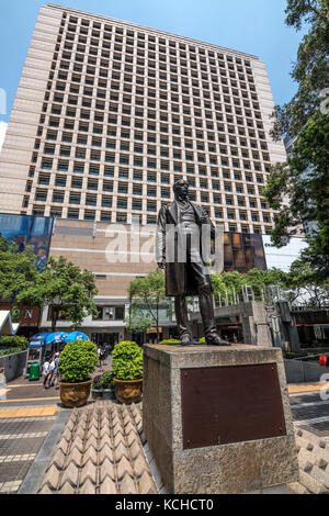 Statue von Sir Thomas Jackson, Statue Square, Hong Kong Stockfoto