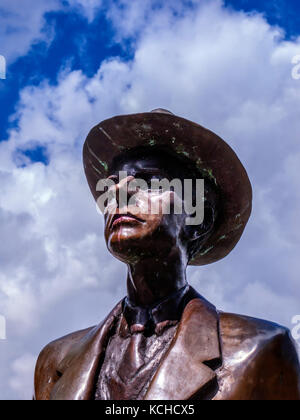 Bela Bartok Statue, Nahaufnahme des Kopfes, South Kensington, London Stockfoto