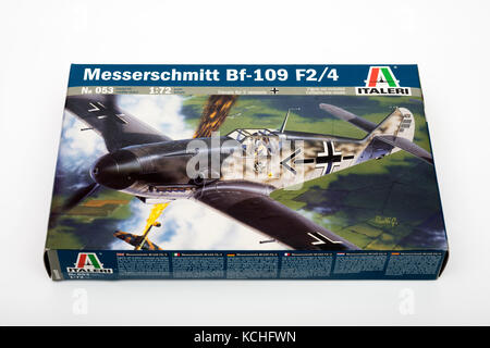 Airfix Messerschmitt Bf-109 Plastik Bausatz Stockfoto