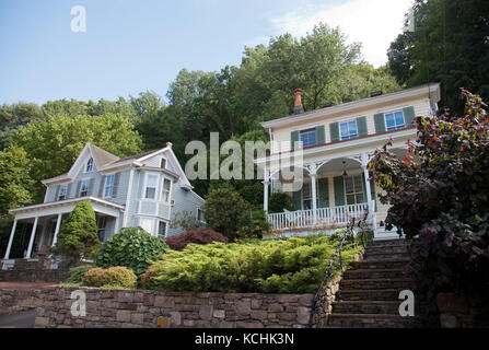 Haus an der River Road in neue Hoffnung Pennsylvania - USA Stockfoto