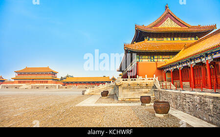 Verbotene Stadt in Beijing North China Stockfoto