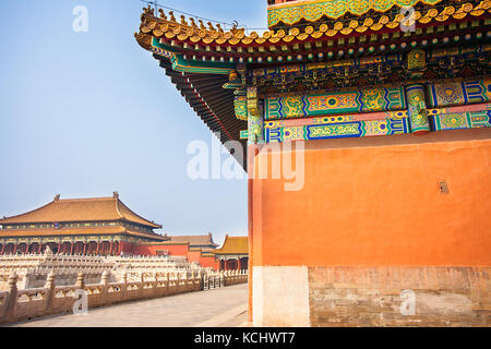 Verbotene Stadt in Peking Stockfoto