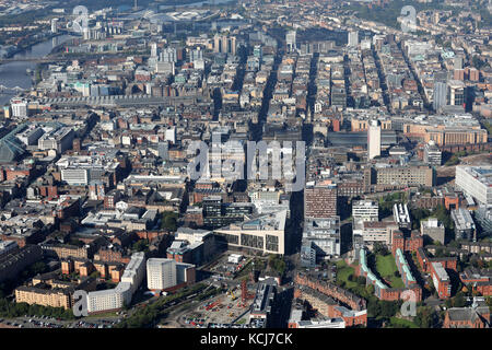 Luftaufnahme des Glasgow City Centre Skyline, die George Street, Schottland, Großbritannien Stockfoto