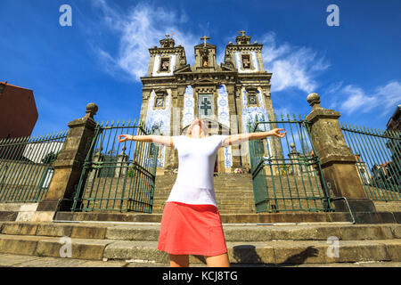 Saint Ildefonso Kirche genießen. Stockfoto