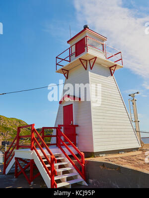 Fort Amherst Leuchtturm, St. John's, Neufundland, Kanada. Erste Leuchtturm in Neufundland war am Fort Amherst 1810 gebaut. Die aktuelle 1951 Stockfoto