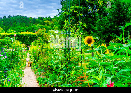 Die schöne Monets Garten in Giverny, Frankreich Stockfoto