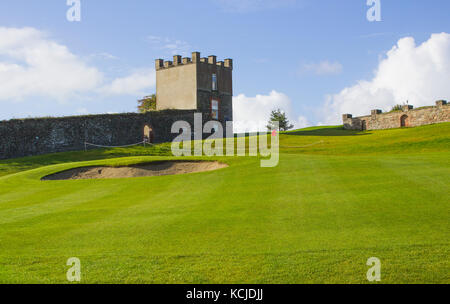 Die 6 grünen und Fahrrinne der parkland Kurs in der Roe Park Hotel und Golf Resort in Limavady in Nordirland Stockfoto