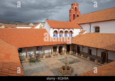 Museo & Convento de Santa Teresa, noch immer Heimat einer kleinen Gemeinschaft von Karmelitinnen in Potosi, Tomás Frías, Bolivien Stockfoto