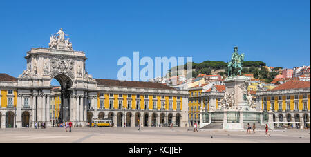 Praça do Comércio, Lissabon, Portugal Stockfoto