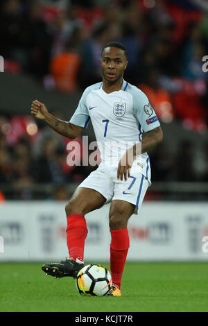 Wembley, Großbritannien. 05 Okt, 2017. raheem Sterling von England an der England v Slowenien Fifa World Cup Qualifier 2018 Match im Wembley Stadion, London, am 5. Oktober 2017. Credit: Paul Marriott/alamy leben Nachrichten Stockfoto