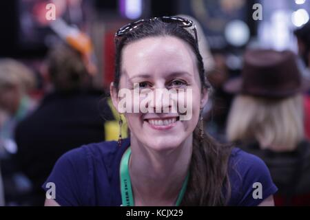 Javits Convention Center, New York, USA, 05. Oktober 2017 – Chelsea Monroe-Cassel nahm am ersten Tag der New York Comic Con Today 2017 in New York City Teil. Foto: Luiz Rampelotto/EuropaNewswire | Nutzung weltweit Stockfoto